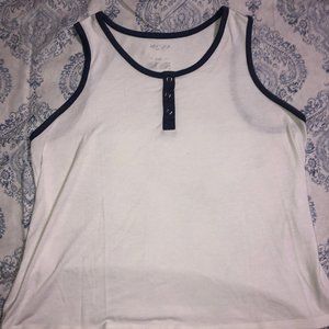 Casual White Tank Top